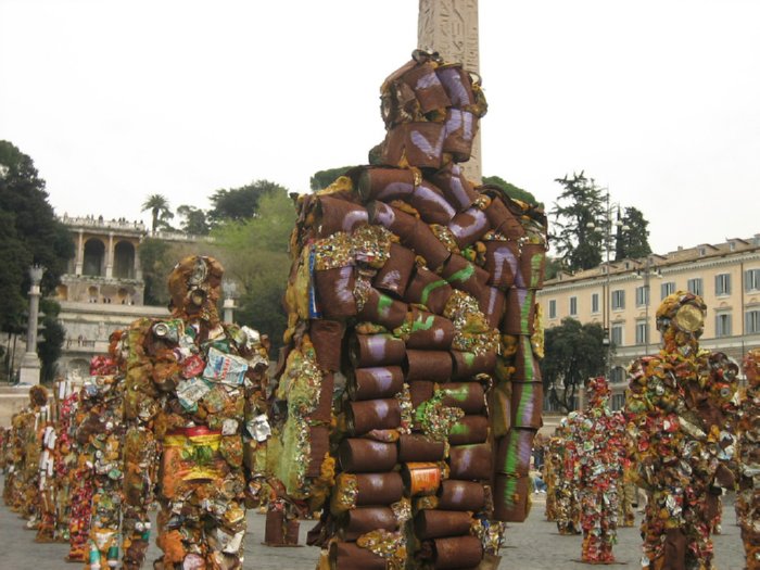 Trash sculpture